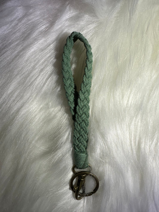 Green wrist lanyard