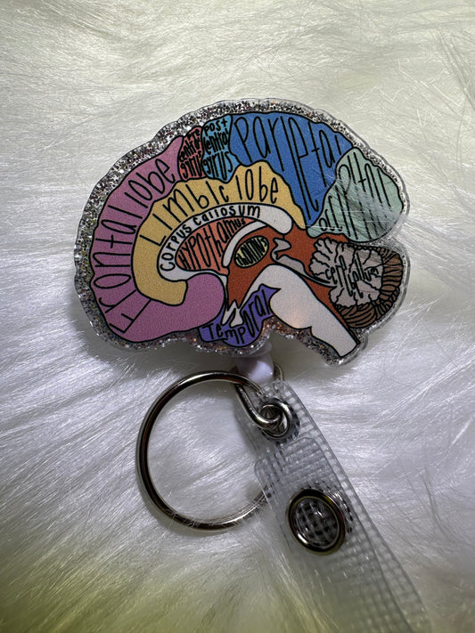 Brain anatomy badge reel