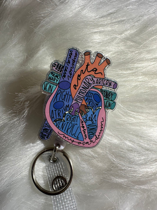 Heart anatomy badge reel